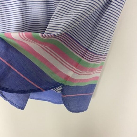 Talbots Striped Pullover Short Sleeve Top Womens Medium 100% Cotton - Picture 5 of 6